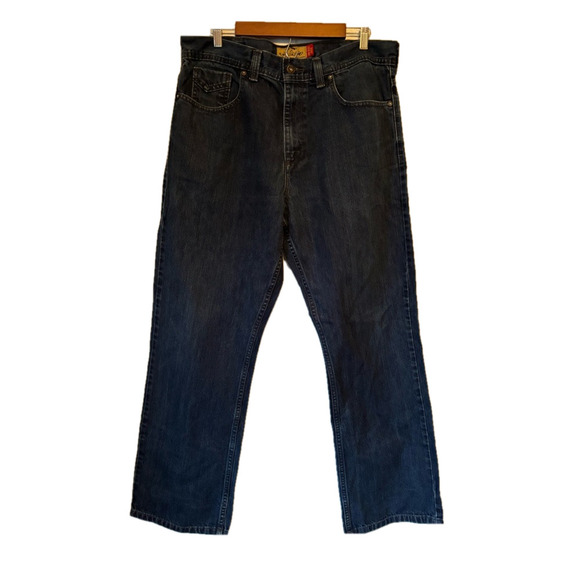 Old Navy Men's Low Rise Loose Medium Wash Straight Leg Denim Jeans Size 36X32 - Picture 1 of 11